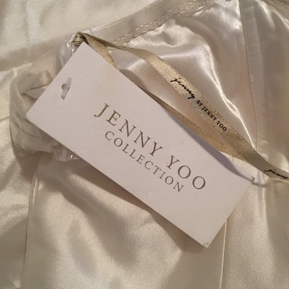 NWT.Jenny Yoo Women's London Mikado Silk Wedding Dress - Picture 5 of 10